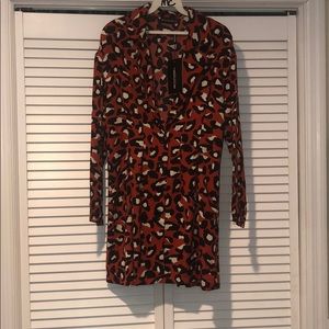 Leopard blazer dress